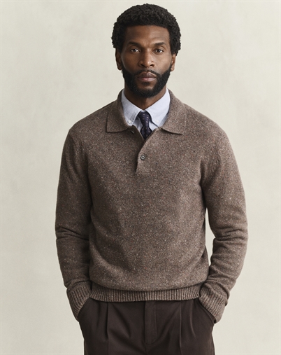 Gant - Blend Polosweater - Faded Taupe 